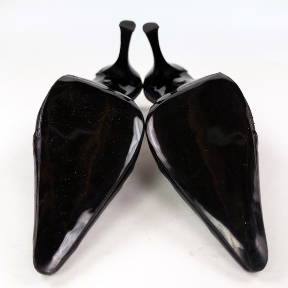 Adrienne Vittadini D'Orsay Leather Cap Toe Pumps Heels - Picture 5 of 7